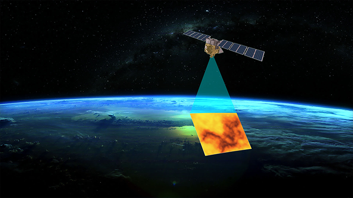 MethaneSAT rendering
