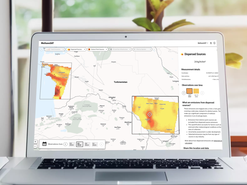 MethaneSAT data portal 