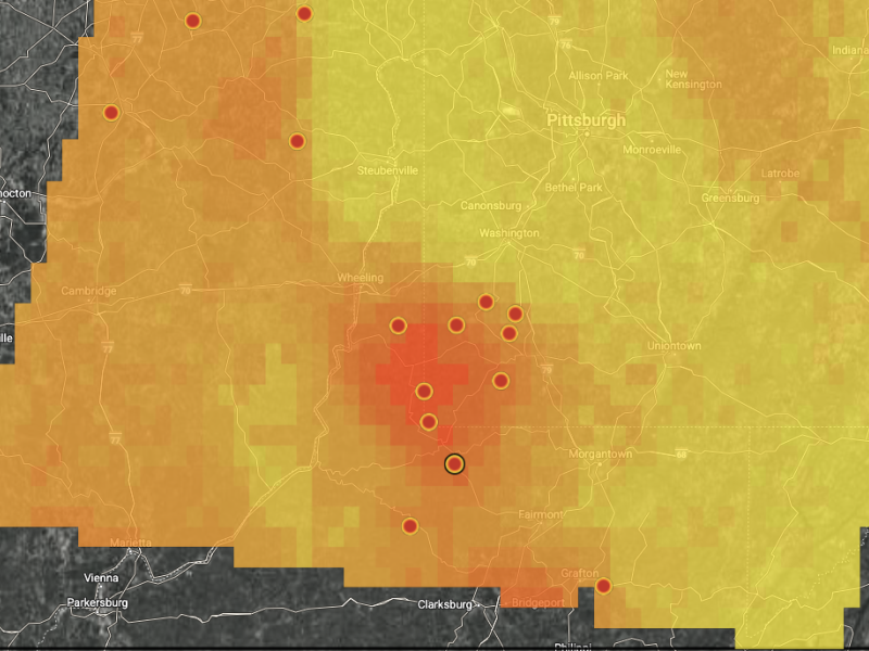 Snapshot of MethaneSAT data